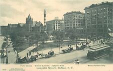 Buffalo New York Woehler C-1905 Trolley Layette Square Postcard Mooney 21-6787 picture