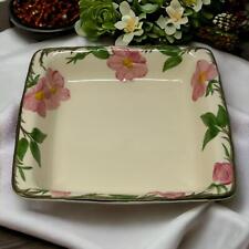 Fransican Desert Rose Square Serving Bowl Shabby Chic Cottage Country Vintage picture