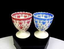 Spode Copeland Porcelain Fleur De Lis Blue & Brown 2 Piece 2