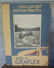 Vintage Cardboard Graflex Real Photo Advertising Sign picture