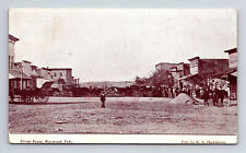 1909 Street Scene People Horse Buggy Maywood NE Hammond Printing Co Postcard picture