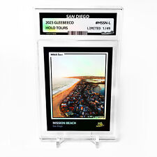 MISSION BEACH San Diego Aerial 2023 GleeBeeCo Holo Card #MSSN-L /49 picture