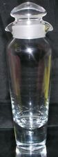 Stromberg Swedish Crystal Decanter MCM Bubble Bottom Double Pour Spouts Clear picture