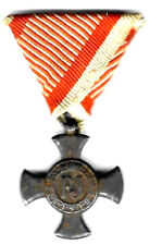 Original WWI Austria Kaiser Franz Josef 1916 FJ Combat Merit Cross Order Medal picture