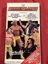 WWF Summerslam 89 VHS Movie Coliseum Video 1989 Hulk Hogan Macho Man Zues Beefca picture