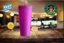 💜✨NEW Starbucks 2022 Neon Purple Soft Touch 24 oz Venti Tumbler  picture