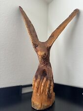 Hand Carved Jamaican Wooden Eagle picture