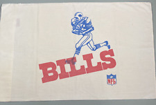 Vintage Bills Sears NFL Football Teams Pillow Case 1980s Perma Prest Muslin USA picture