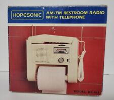 NEW VINTAGE HOPESONIC am/fm Restroom Radio With telephone picture