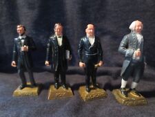 1960s MARX BROS. Collectible Presidential Figures Lincoln, Polk, JQ Adams, JAdam picture