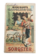 1887 Merchants Gargling Oil Songster Man Woman Guitar Booklet L Jay Carrel CPFA picture