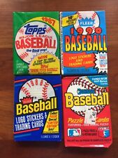 HUGE SALE OF 383 OLD UNOPENED BASEBALL CARDS IN PACKS 1990 AND EARLIER picture