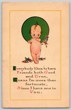 Antique Comic Kewpie Postcard~ Friendship Poem picture