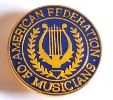 Vintage A.F. of M. AMERICAN FEDERATION OF MUSICIANS Lapel PIN picture