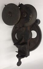 VTG Small Hand Crank Bench Grinder in Working Condition picture
