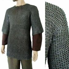 Mild Steel Flat Riveted Rings with Washer Chainmail Shirt 3X Large Size Wear New picture
