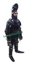 Gothic Black Medieval Knight Suit Of Armor Combat Full Body Armour Wearable Suit picture