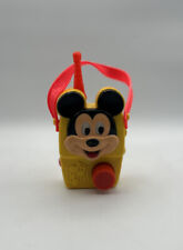 Vintage Illco Pre-School Mickey Mouse Wind Up Toy Radio Works Great See Video picture