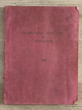 Vintage International Radio Laws & Regulations 1958 Manual Book picture