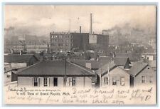 1909 Paper Box Co. View of Grand Rapids Michigan MI Posted Antique Postcard picture