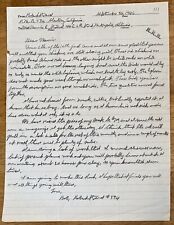 Robert Stroud Signed Autographed 8x10 Handwritten Letter JSA Birdman Of Alcatraz picture