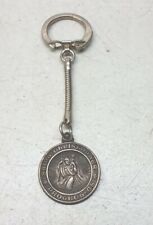 Vintage 1960s Saint Christopher Protect Us Engraved Keychain Bishop Choi picture