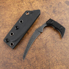 Karambit Tactical Mini Claw Knife Fixed D2 Blade Aluminum Handle Kydex Scabbard picture