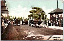 VINTAGE POSTCARD HORSE SHOW AND FAIR AT ROBIN HOOD PARK BAR HARBOR MAINE c. 1900 picture