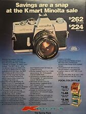 Vintage Print Ad 1979 Minolta SR-T MC-II Kmart Focal Film Photographer Gift Idea picture
