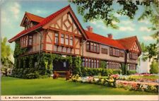  Advertising Postcard Post Memorial Club House Battle Creek Michigan MI     S066 picture