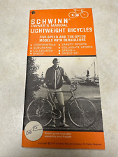 1975 Schwinn Bicycle Owner’s Manual picture