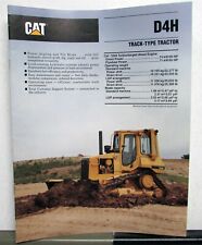 1990 Cat D4H Track Type Tractor Construction Sales Brochure picture