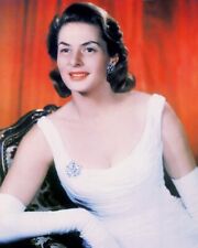Ingrid Bergman 24x36 inch Poster beautiful in white dress picture