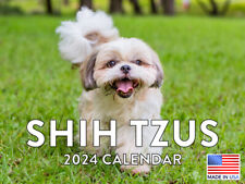 Shih Tzu Shitzu Dog Gifts Calender 2024 Wall Calendar picture