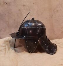 Medieval Polish Hussar Helmet Dark Metal Finish 17th Century picture