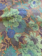 Vintage Asian Inspired Floral Upholstery Fabric MCM 52x83 Inches ++ picture