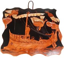 Ceramic Slab (26x20)cm,Red figure Painting,Odysseus and the Sirens picture