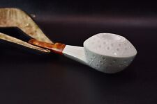 XL Squashed Bulldog Pipe By Ali New block Meerschaum Handmade W Case#701 picture