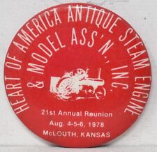 1978 Heart Of America Antique Steam Engine Thresher Model Meet McLouth Kansas picture