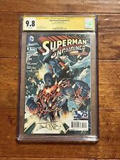 Superman Unchained #3 CGC 9.8 SS Signed by Alex Sinclair DC Comics Jim Lee picture