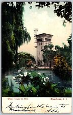 Vtg Riverhead Long Island New York NY Water Tower & Mill 1903 View Old Postcard picture