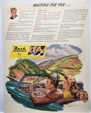 1945 Nash Motors Ambassador Kelvinator Vintage Print Ad Man Cave Poster Art 40's picture
