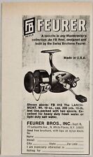 1968 Print Ad Swiss Bros Feurer Larchmont Fishing Reels White Plains,New York picture