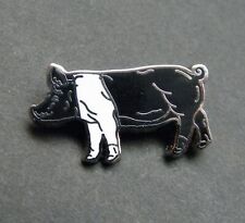 Pig Sow Black & White Livestock Farm Animal Lapel Pin 1.1 inches picture