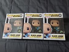 Lot Of 3 Black Adam 1232 Limited Glow Chase Edition Funko Pop picture