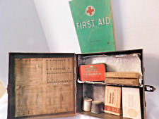 Vintage Davis First Aid Kit includes Book, Snake Bite Kit,  Wire Splints & More picture