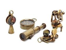 VINTAGE BRASS DESIGNER ANTIQUE KEY CHAIN KEY RING COLLECTIBLE Set Of 5 Pcs GIFT picture