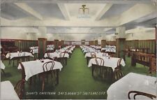 c1910s Shay's Cafeteria restaurant interior Salt Lake City Utah tables E246 picture