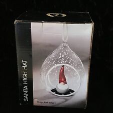 NAASGRANSGARDEN Swedish Gnome Santa High Hat Glass Decoration by Ruth Vetter picture