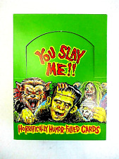 YOU SLAY ME HORRIFICLLY HUMOR CARDS BOX 36 PACKS 1992 IMAGINE JACK DAVIS STYLE picture